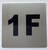 Signage Apartment number 1F