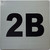 Signage Apartment number 2B