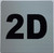 Apartment number 2D signage