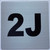 Sign Apartment number 2J