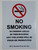 No Smoking - In Common Areas Of This Building Any Violators Will Be Fined Or Prosecuted, NYC Smoke-Free Air Act (White sign,symbol, Aluminum Sign 12 x 8.5)