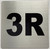 Sign Apartment number 3R