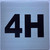 Apartment number 4H signage