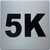 Apartment number 5K sign