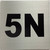Sign Apartment number 5N