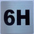 Signage Apartment number 6H