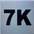 Signage Apartment number 7K