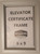 Elevator Inspection Certificate Frame 6 x 9 (Heavy Duty - Aluminum)