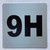 Signage Apartment number 9H
