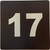Signage Apartment number 17
