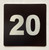 Signage Apartment number 20