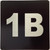 Signage Apartment number 1B