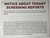 Notice About Tenant SCREENING Reports Sign (Aluminum Sign 8.5X7)