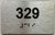 APARTMENT NUMBER 329