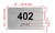 HOTEL APARTMENT NUMBER 402 SIGN