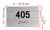 HOTEL APARTMENT NUMBER 405 SIGN