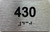 ADA APARTMENT NUMBER 430 SIGN