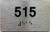 HOTEL DIRECTIONAL SIGN APARTMENT NUMBER 515
