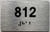 ADA APARTMENT NUMBER 812 SIGN