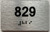 HOTEL DIRECTIONAL SIGN APARTMENT NUMBER 829