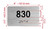 HOTEL APARTMENT NUMBER 830 SIGN