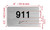 HOTEL APARTMENT NUMBER 911 SIGN
