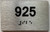 HOTEL ADA APARTMENT NUMBER 925 SIGN