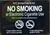 NYC Smoke Free ACT Sign for Establishment (Black Background,Aluminum 7X10)