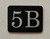 Mailbox Number Unit 5B