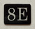 Mailbox Number Unit 8E