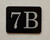 Mailbox Number Unit 7B