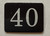 40th  Floor Mailbox Number