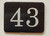 43rd  Floor Mailbox Number