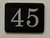 45th  Floor Mailbox Number