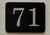 71st  Floor Mailbox Number