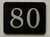 80th  Floor Mailbox Number