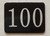 Mailbox Number Unit 100th