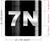 Signage Apartment number 7N  - UNIT NUMBER 7N /SUITE 7N  (BLACK, DOUBLE SIDED TAPE) -Broadway Line