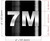 Signage Apartment number 7M  - UNIT NUMBER 7M /SUITE 7M  (BLACK, DOUBLE SIDED TAPE) -Broadway Line