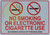 NO SMOKING OR ELECTRONIC CIGARETTE USE IN COMMON AREA SIGN