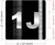 Sign Apartment number 1J  - UNIT NUMBER 1J /SUITE 1J  (BLACK, DOUBLE SIDED TAPE) -Broadway Line