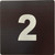 Signage Apartment number 2  - UNIT NUMBER 2 /SUITE 1  (BLACK, DOUBLE SIDED TAPE) -Broadway Line