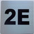 Apartment number sign
