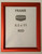 RED Elevator Inspection Certificate FRAME Safety Sign