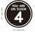 You are ON Floor 4 Sticker/Decal Signage