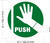 PUSH/PULL STICKER/DECAL Sign