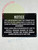 NYC Windows Guard Sign - HPD Sign (Black Background, Aluminum 7X10)