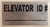 SIGNAGE ELEVATOR ID  -BRUSHED ALUMINUM
