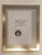 SIGNAGE Elevator certificate frame  stainless Steel