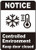 2 PCS Notice Controlled Enviroment Keep Door Closed Decal Sticker